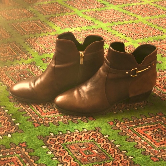 Leather and suede women’s Lands’End booties - Picture 2 of 11